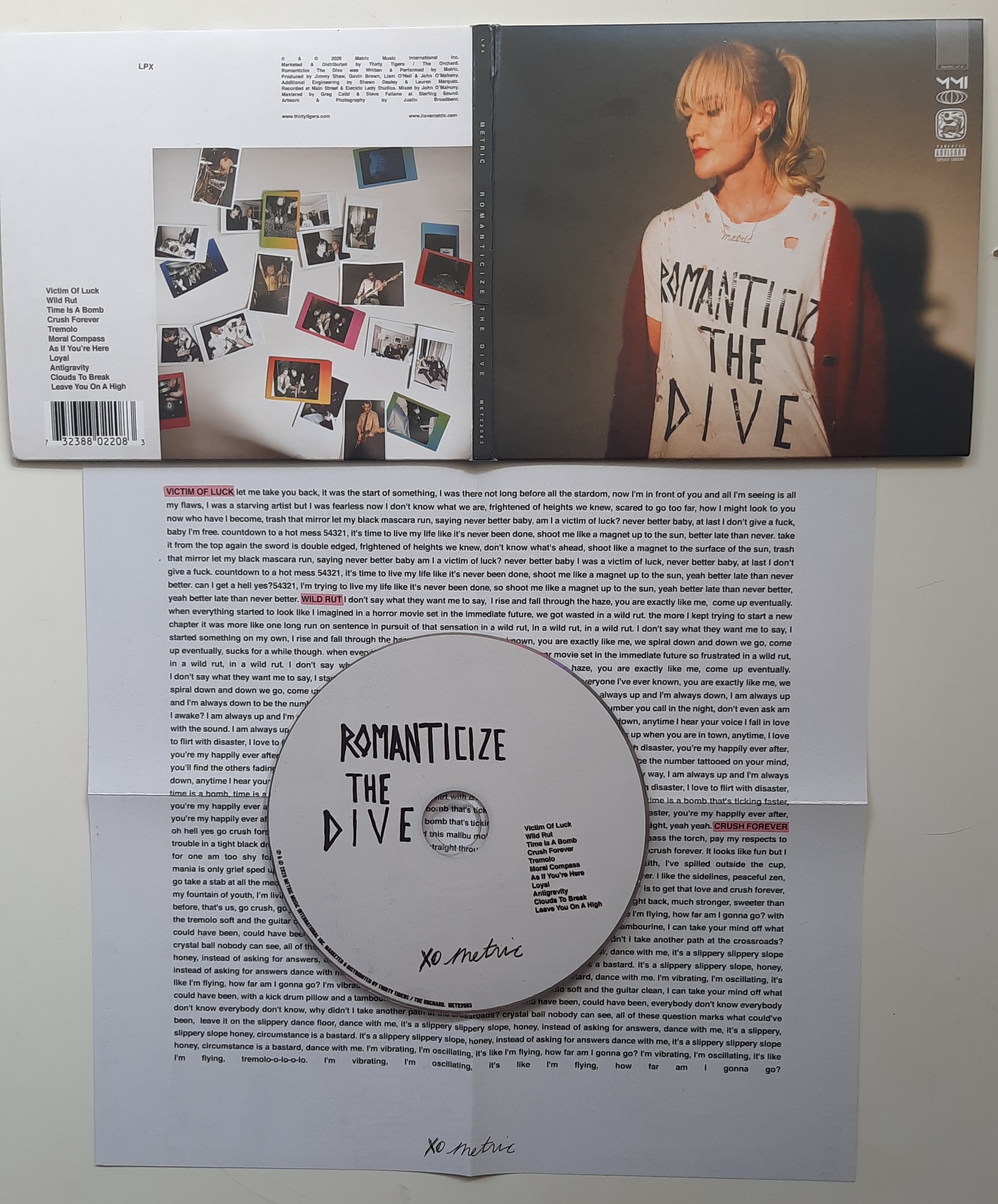 „Romanticize the Dive” – Metric