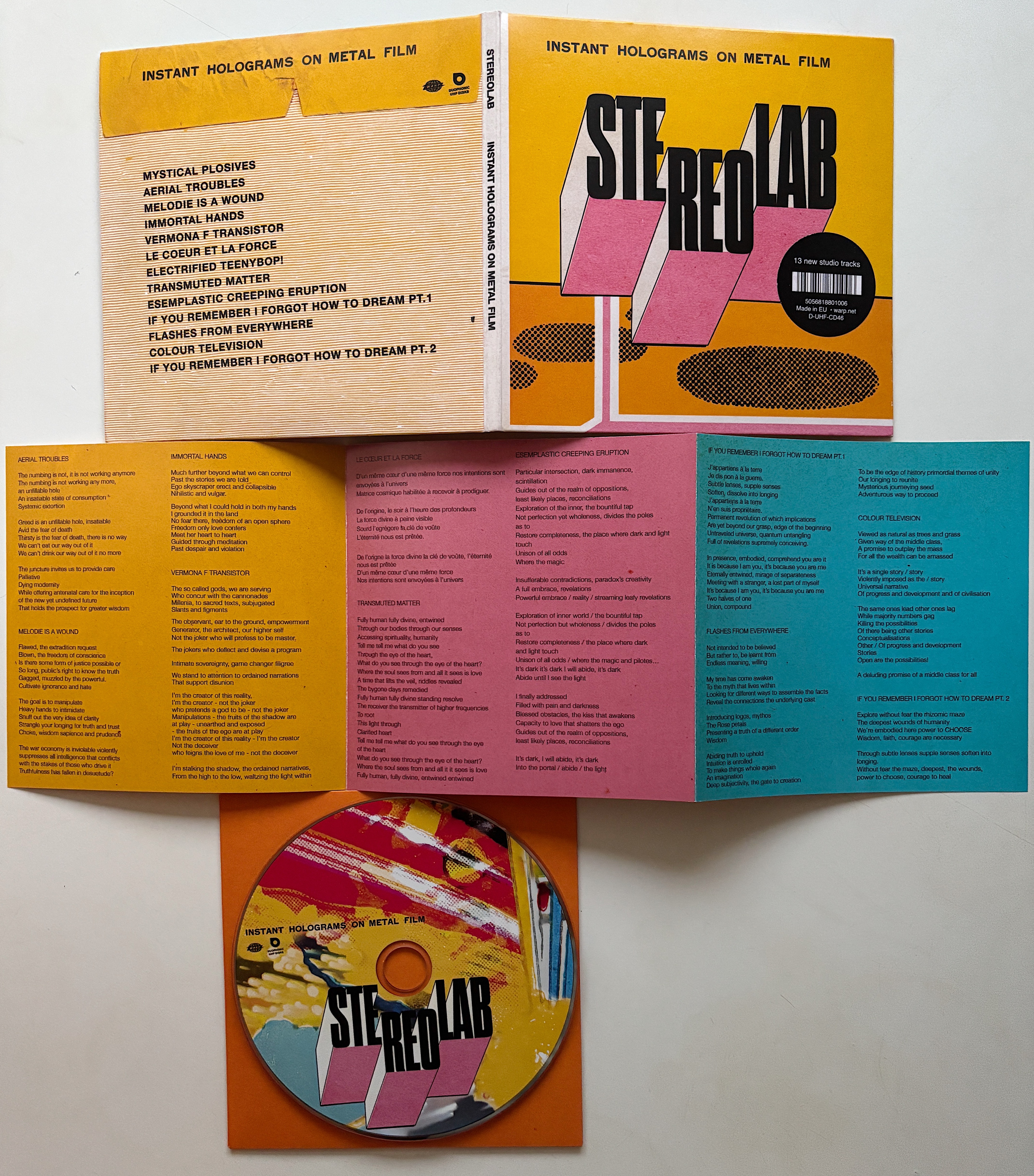 „Instant Holograms On Metal Film” – Stereolab